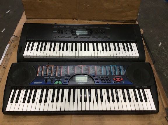 Casio CTK-495&CTK-3000 Electronic Keyboard (Lot of 2)