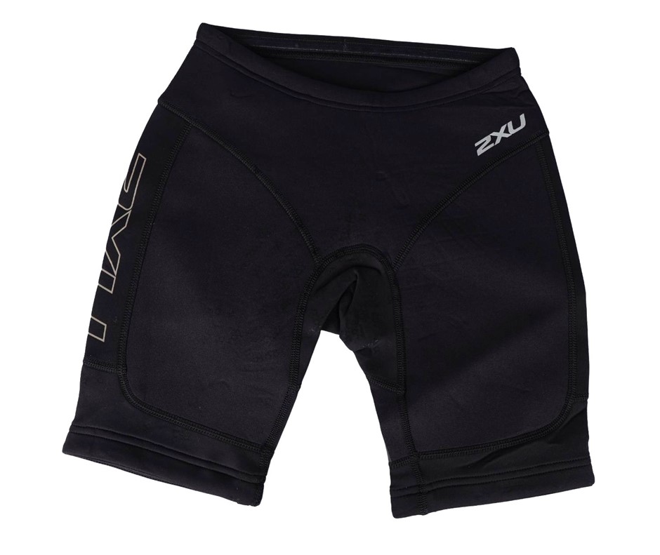 2XU Youth Girls High Performance Power Short, Size L, Black/Reflective
 