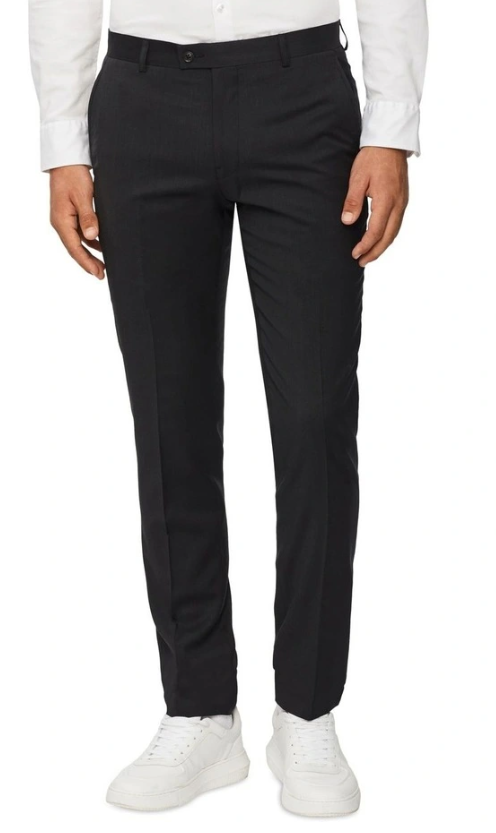 Calvin Klein Men's Slim Fit Suit Separates, Solid Charcoal, 30W x 32L