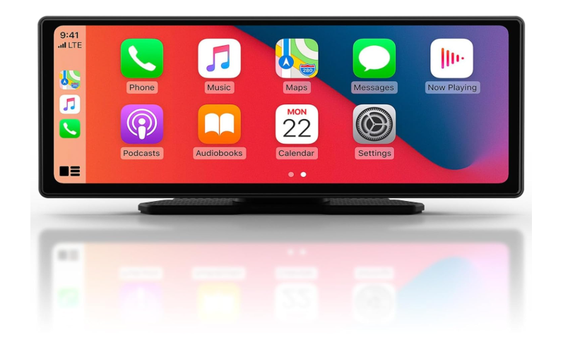 Aphqua Wireless Apple Carplay & Android Auto,Carplay Box+Backup Camera,9.26