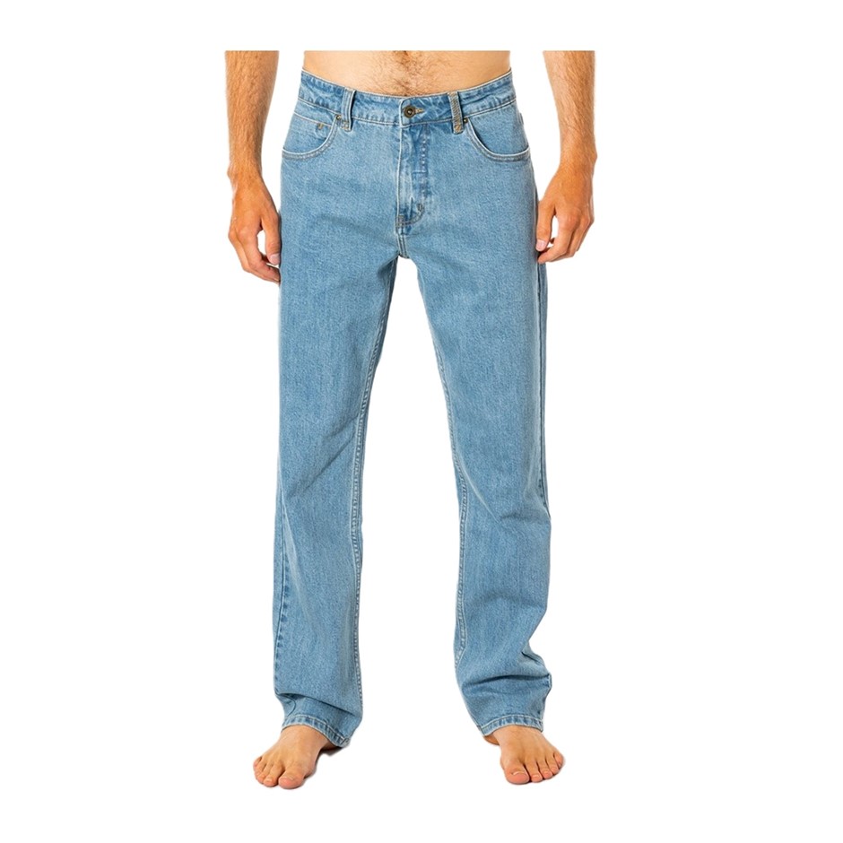 RIP CURL Men's Classic Surf Denim Pants, Size 30, Salt Blue. RRP: $109.99.