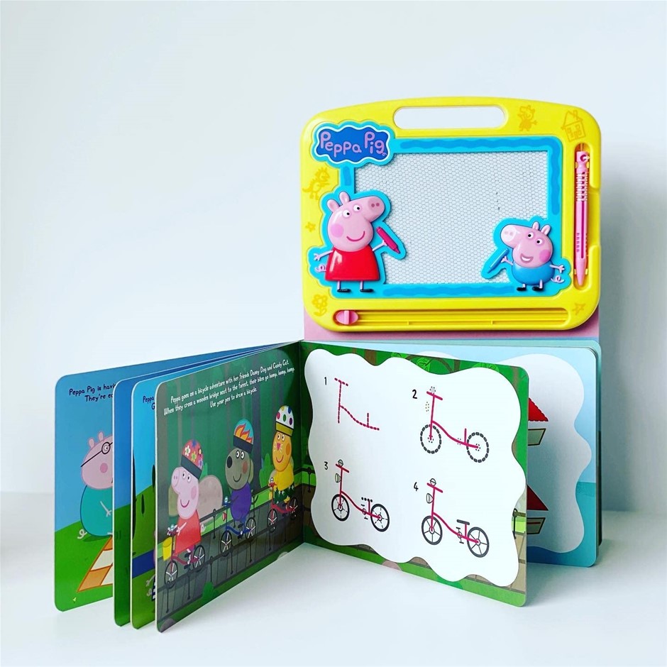 Peppa Pig: Activity Book Learning, Writing, Sketching with Magnetic Drawing
