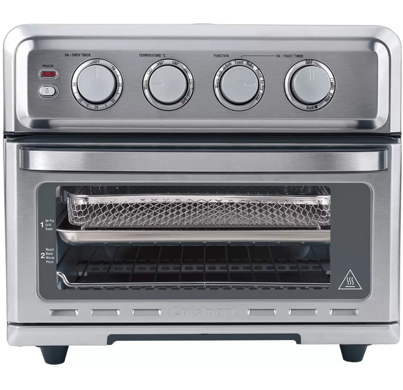 Cuisinart Air Fry Oven, TOA-70XA. NB: Damaged Box, Minor use & Missing Airf