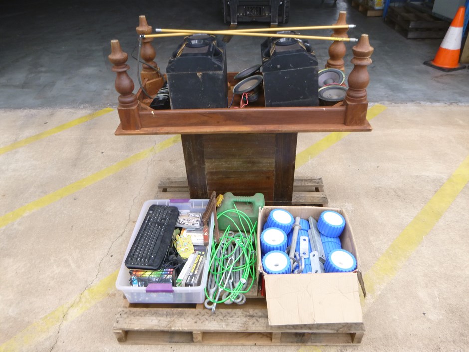 <p>Boat Trailer Roller kit, coffee tables, speakers </p>