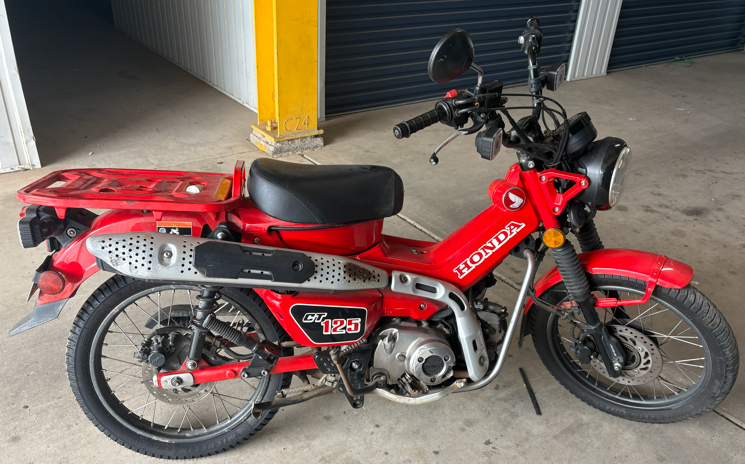 Overdue Storage: 2021 Honda CT125 Motorcycle