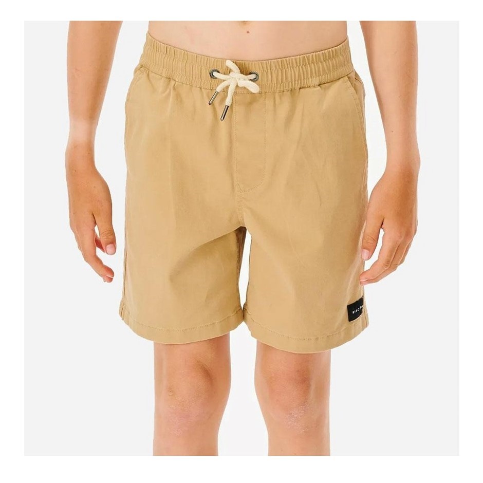 RIP CURL Boy's Epic Volley 16" Shorts Size 8, Khaki (2145). RRP: $49.99. B