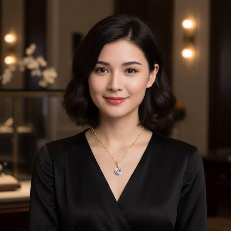 1.0ct GRA Moissanite White Brilliant Cut 925 Sterling Silver Pendant-VVS1