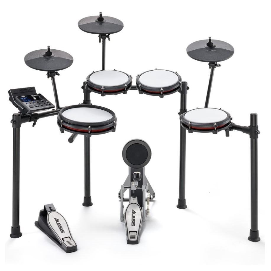 ALESIS Nitro Max Kit Electric Drum Kit With Mesh Heads & Bluetooth, Model N