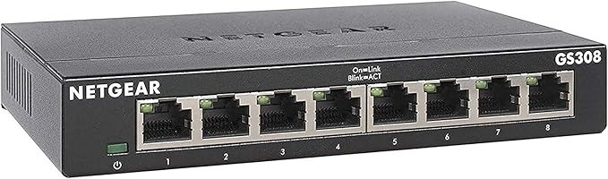 NETGEAR 8 Port Gigabit Network Switch (GS308) - Ethernet Switch - Ethernet