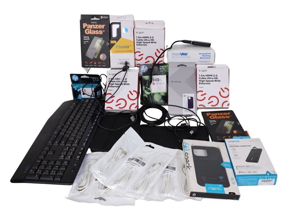 20 x Assorted Electronics and Accessories, INCL: KOGAN, HP, LGITECH. NB: Pr