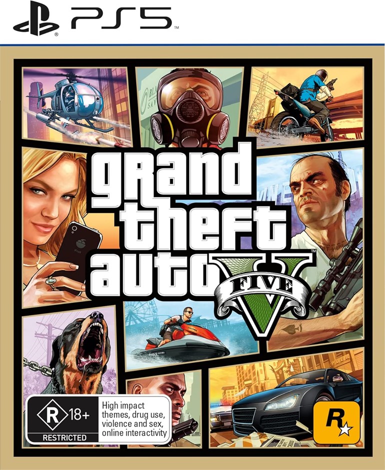 Grand Theft Auto V - PlayStation 5. NB: Damaged Packaging.