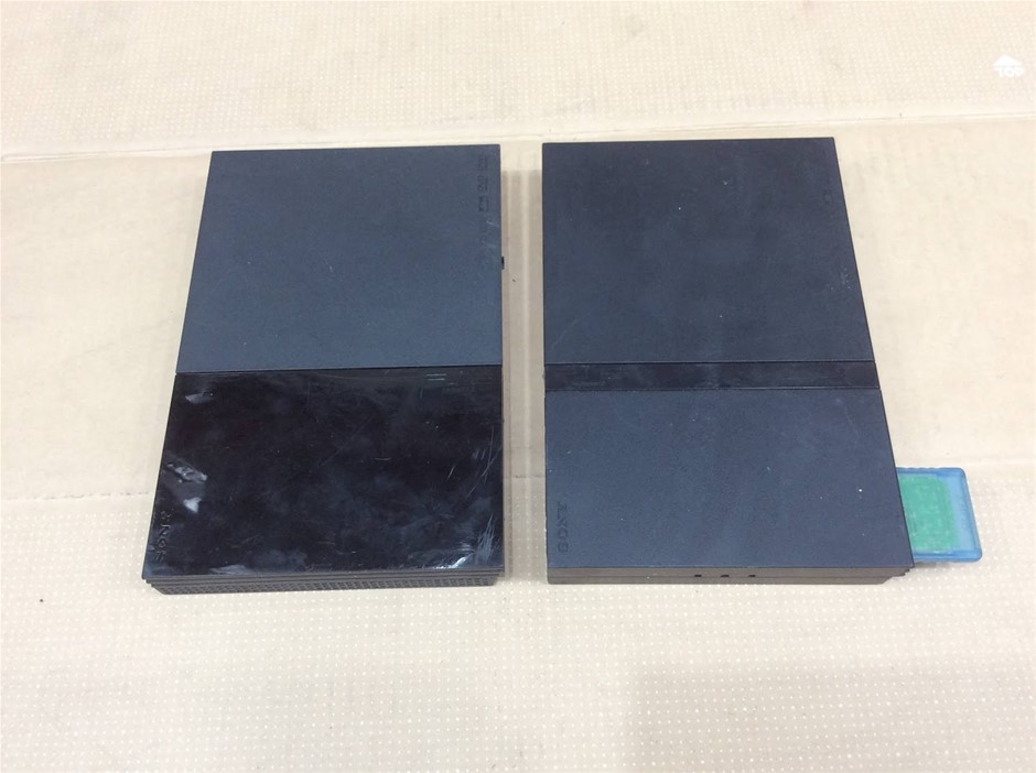 Sony PlayStation 2 SCPH-70002 and SCPH-90006 Video Game Console (Lot of 2)