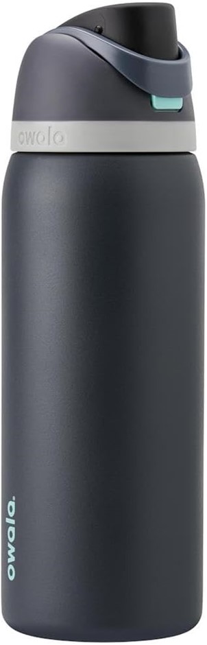 OWALA FreeSip Insulated Stainless Steel Water Bottle with Straw, 946ml (32o