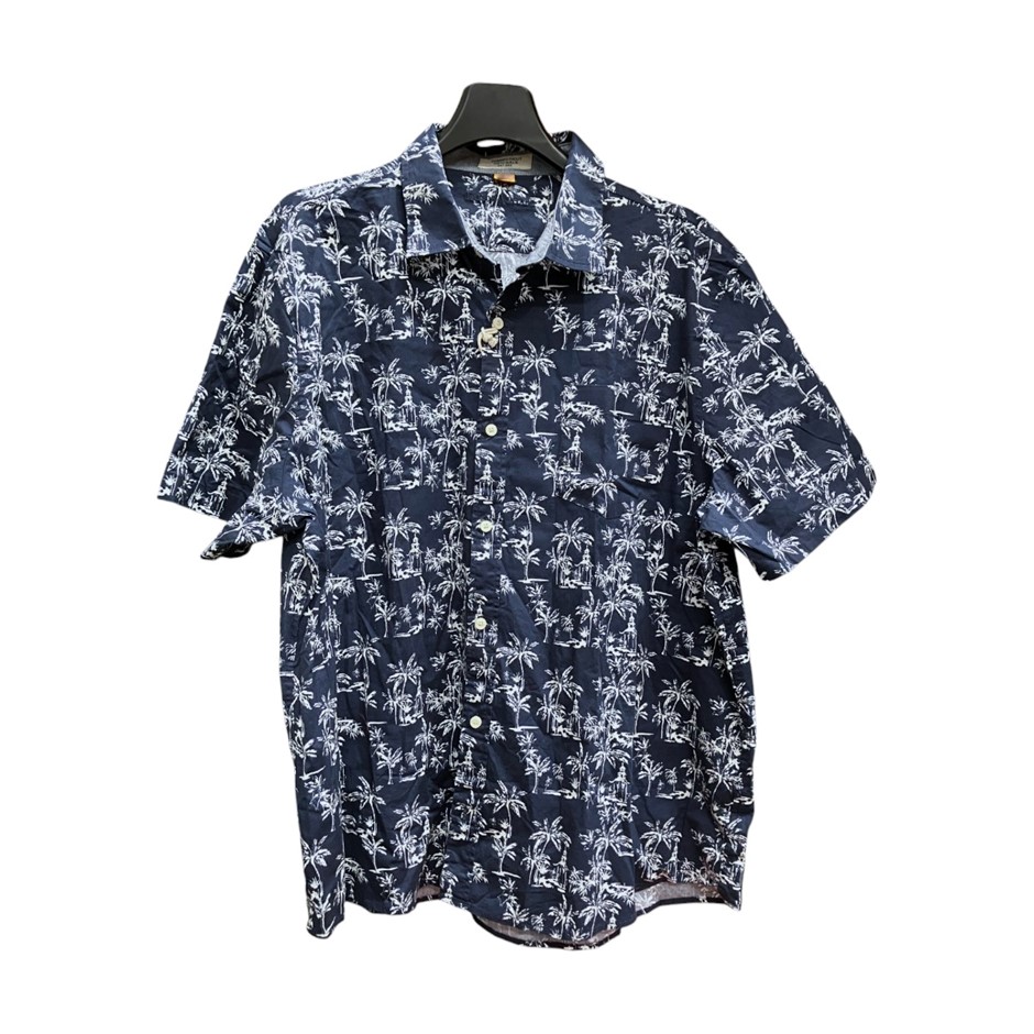 TAILOR VINTAGE Men's Shirt, Size 2XL, 98% Cotton, Navy Blazer.