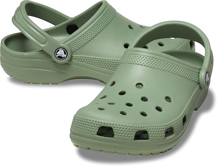 CROCS Unisex Adult Classic Clogs, Size US m9/w11, Moss. RRP: $79.99. NB: ha