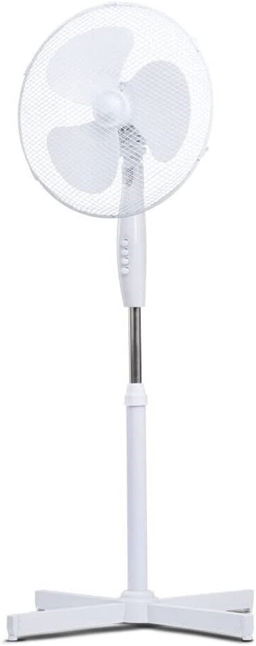 2 x GOLDAIR Select Pedestal Fan, 40 cm, White. NB: Slightly Damaged Packagi