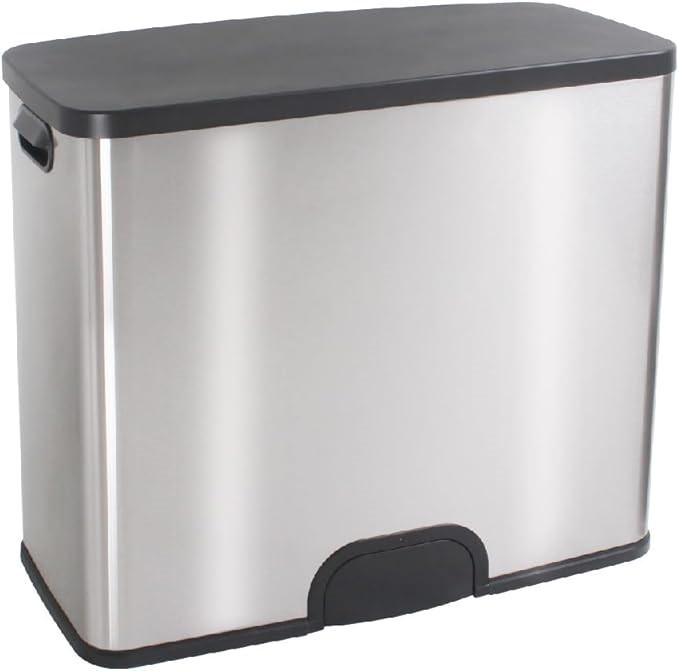 WHITE MAGIC Smart Bin Duo 46L, Toe Tap Operation, Dual 23L Bins. NB: Minor