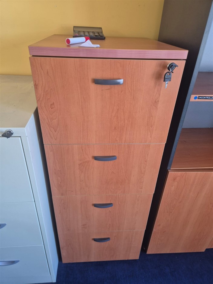 Timber Laminate Filing Cabinet