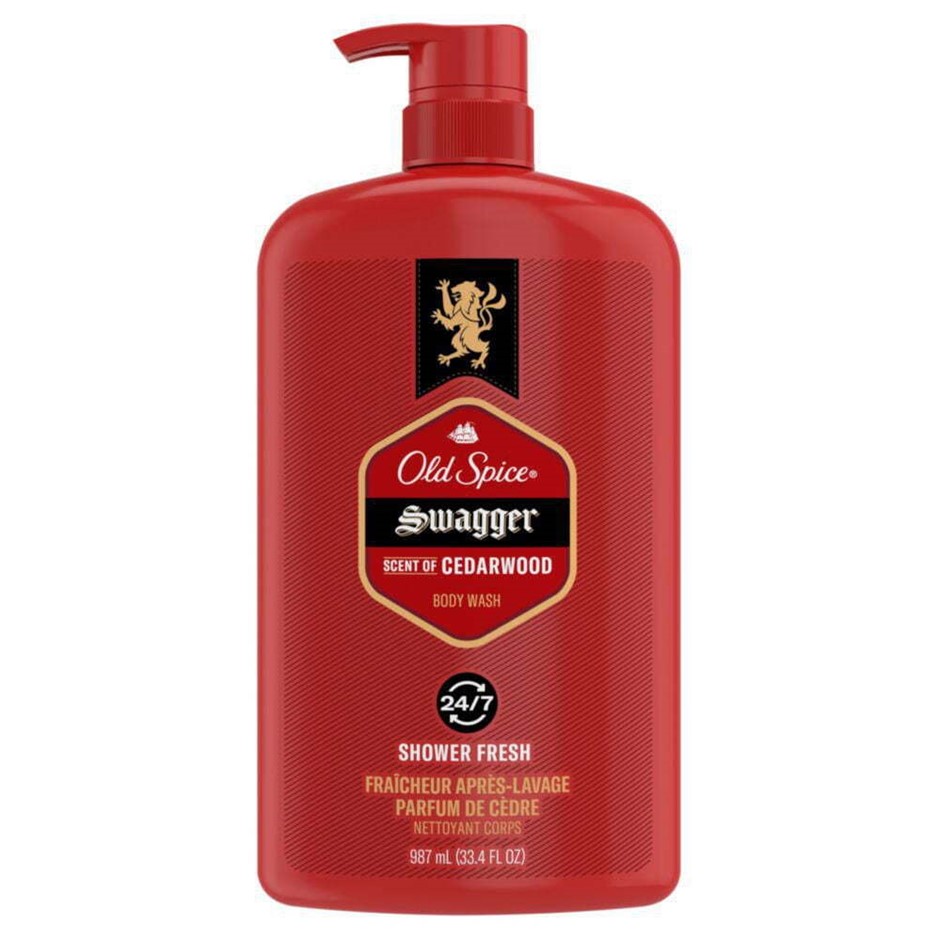 2 x OLD SPICE Swagger Shower Fresh Body Wash, 987ml.
