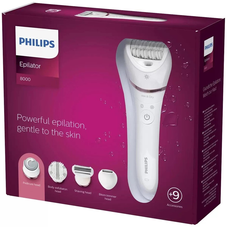 PHILIPS Satinelle Advanced Epilator, 8000 Series, BRE740.