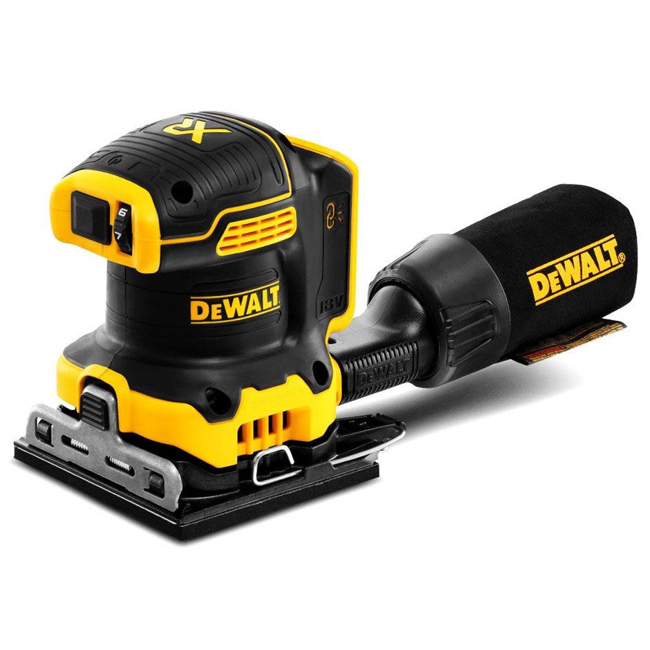 DeWALT 18V XR Li-ion Cordless Brushless 115mm (4-1/2") 1/4 Sheet Sander - S