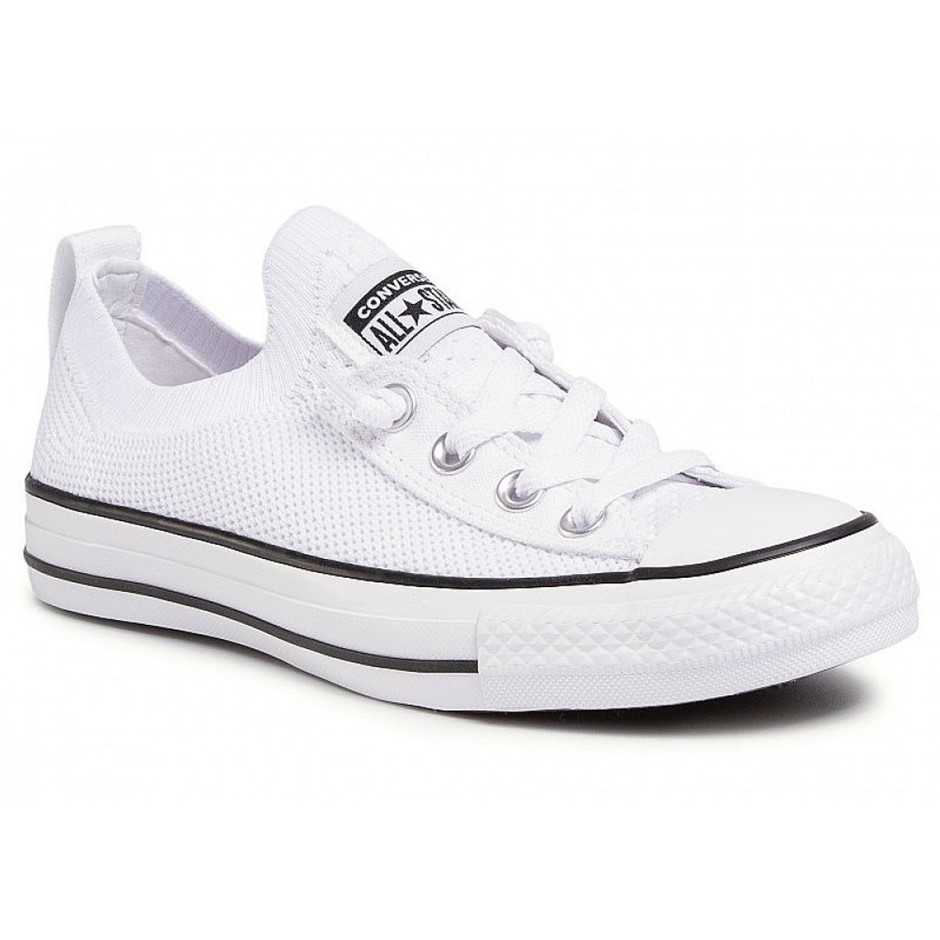 CONVERSE Women's CTAS Shoreline Knit Slip Shoes, Size US6 / EU36.5, White/B