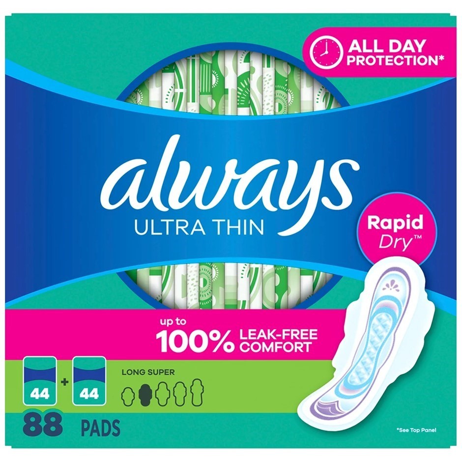 ALWAYS 88pk Ultra Thin Advanced Protection Long Pads.