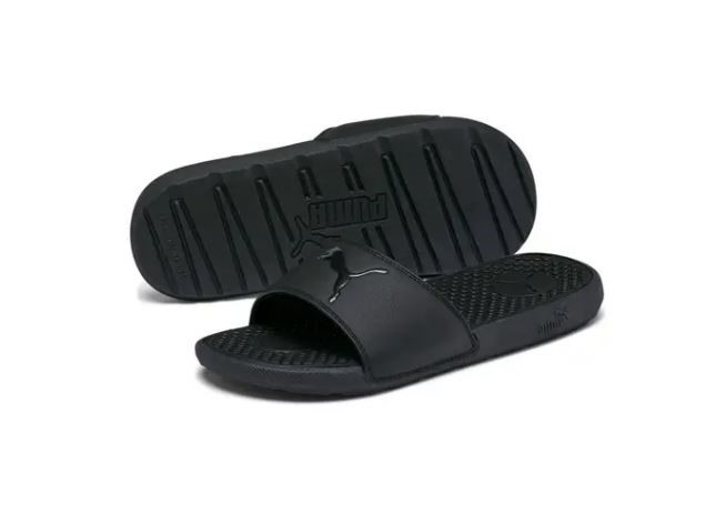 PUMA Women's Cool Cat Sport Slides, Size US 8 / UK 6, Black/Black (02), 435
