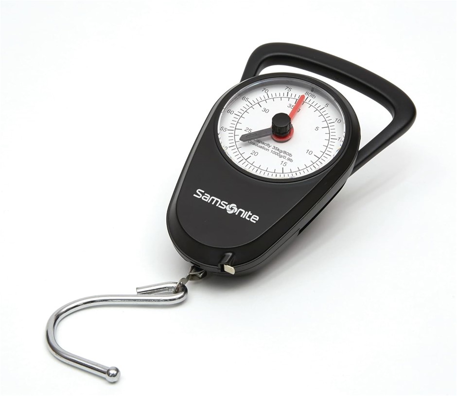 Samsonite® Luggage Scale, Manual, 5"H x 2"W x 4"D, Black