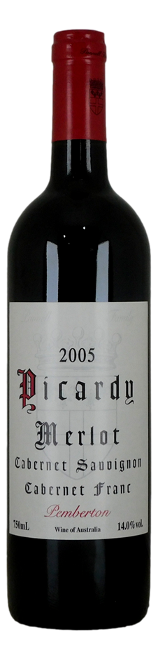 Picardy Merlot Cabernet Sauvignon Cabernet Franc 2005 (6x 750mL), WA