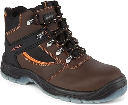PORTWEST Steelite Mustang Hiker Boot, US14, Brown, FW69.