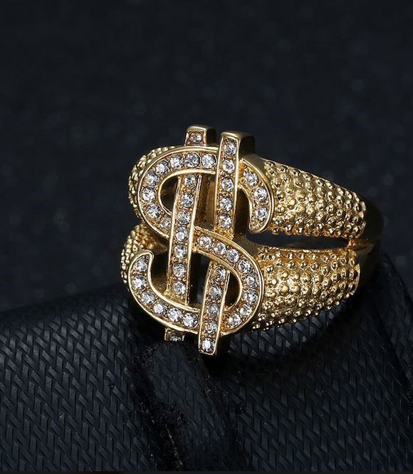 Italy 925 Silver Hip Hop Men's Ring (Stamps)-10 US