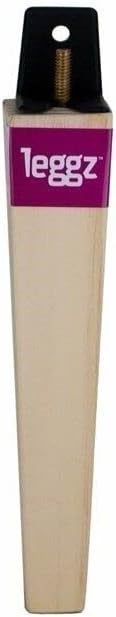 4 x LEGGZ Pine Square Tapered Furniture Legs 230 mm