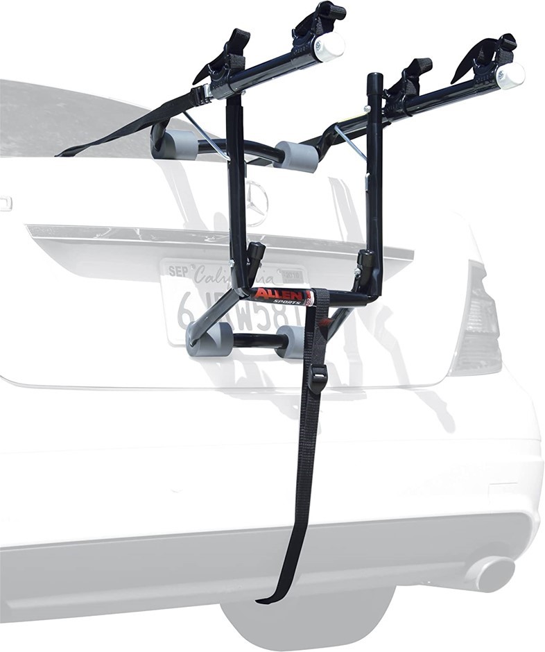 ALLEN SPORTS Deluxe 2-Bike Trunk Mount Rack, Black/Silver. Important Not