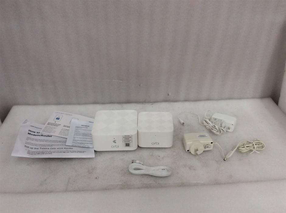 Netgear Orbi RBS10 Satellite + Netgear Orbi LBR1020 4GX Router