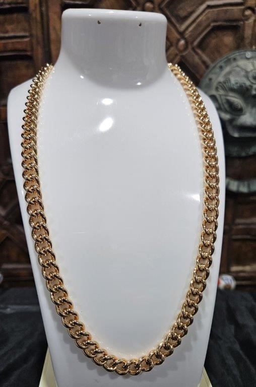 18KGF/Italy Stamped Gold Filled Cuban Chain -50cm