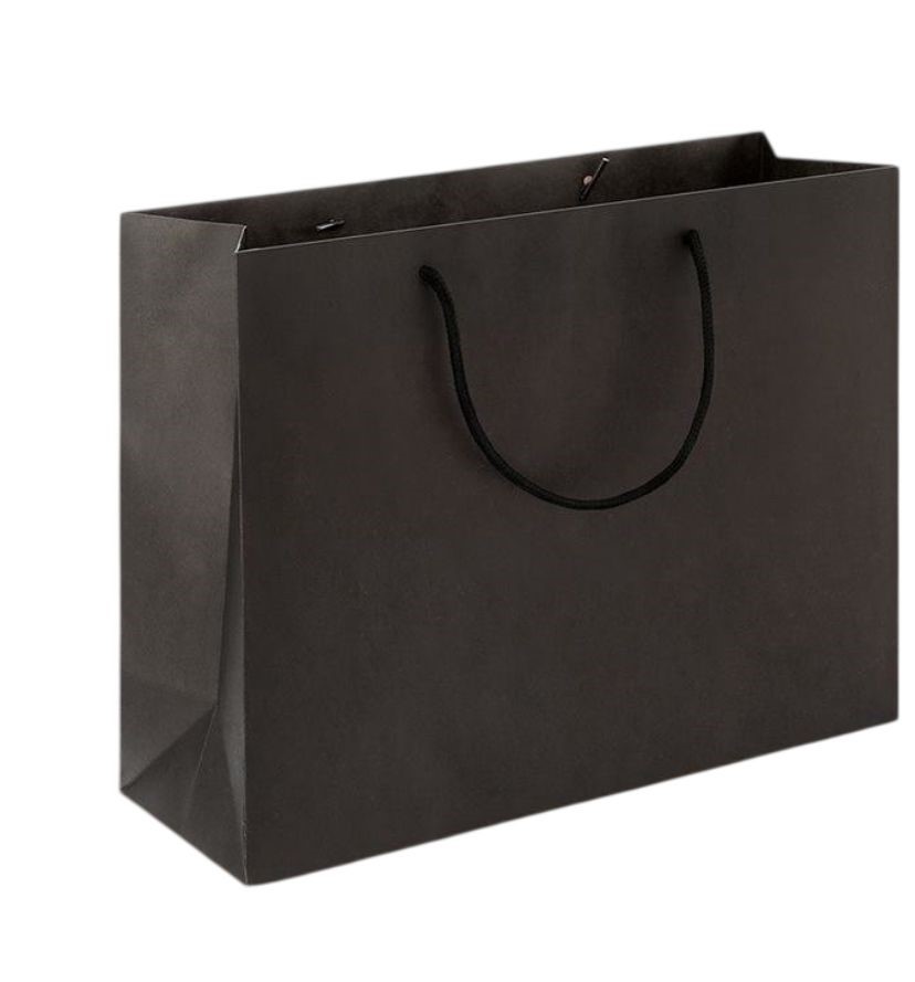 6x Matte Black Gift Bags (250 H x 400 W)