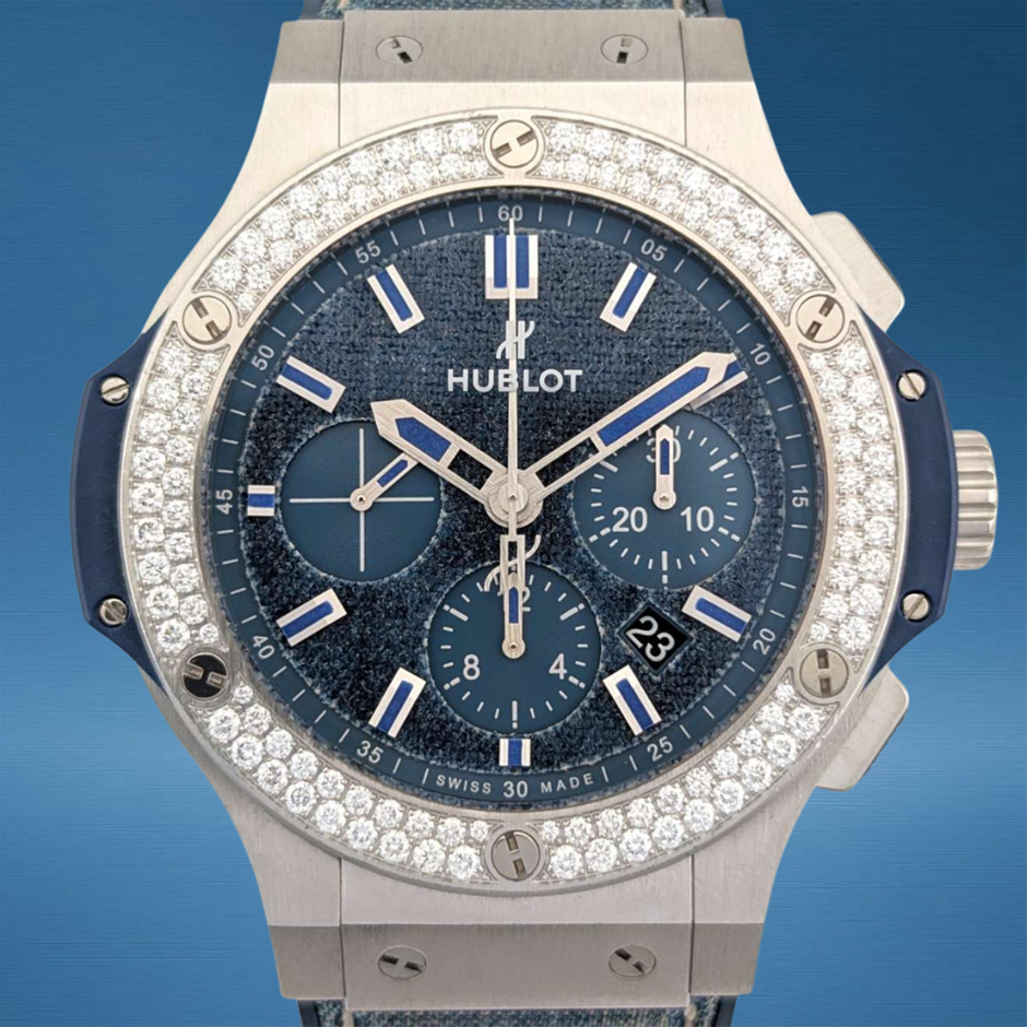 Hublot Big Bang Jeans Diamonds Japan Ltd Ed. 1 of 100, 44mm 2019 BxO & COA