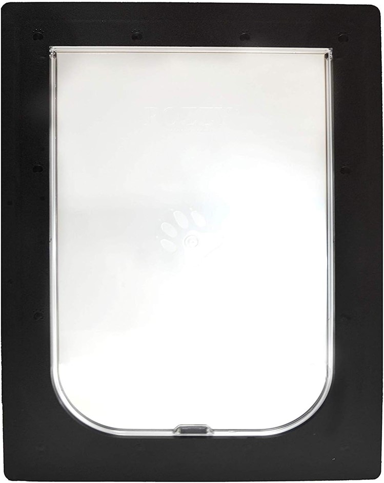 PETWAY Pet Doors Security Door, Black, Large, Part No.: PDL-Black.