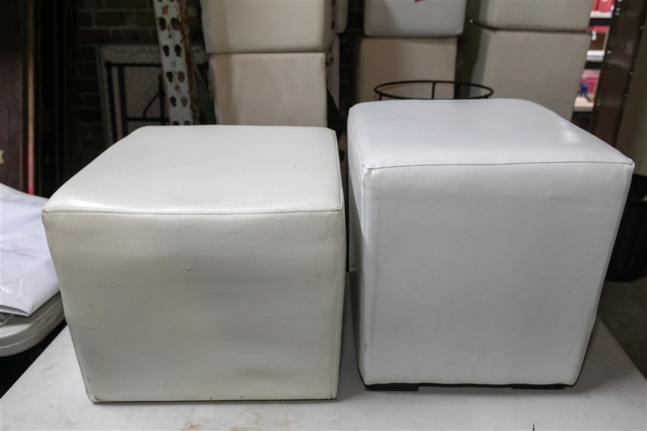 Single Seat Cube Cushion Ottoman