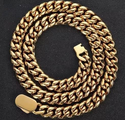 18k Italy Stamped Yellow Gold Filled Chain-Quality Guarantee-70cm