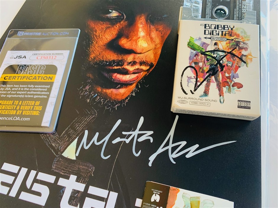 Signed Wu - Tang RZA bobby digital original tape + masta ace signed