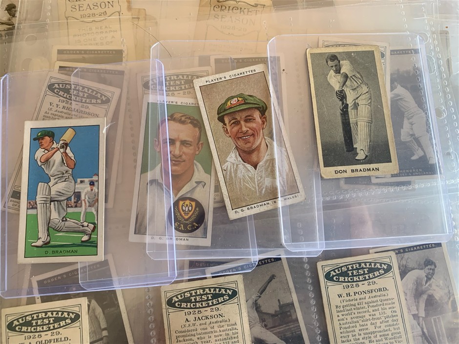 Lot of Cricket Cards 1928 , Bradman cards , early VFL cards