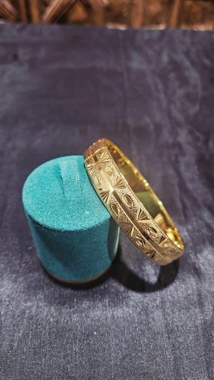 22K/ITALY Yellow Gold Filled Bracelet (stamped 22K/ITALY)