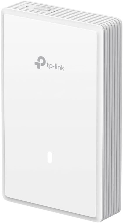 TP-LINK Wall Plate Wi-Fi 7 Access Point, 2.5G PoE Input and Pass-Through, 2