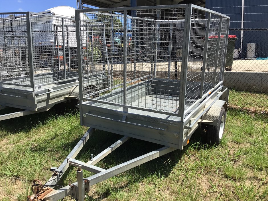 <p>B & M Trailers Cage  Single Box Trailer</p>