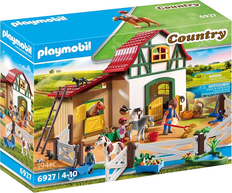 PLAYMOBIL Country Pony Farm, 6927, for 4-10Yrs.