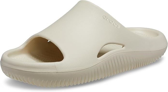 Crocs Mellow Recovery Slide, Color: Bone, US M7/W9.