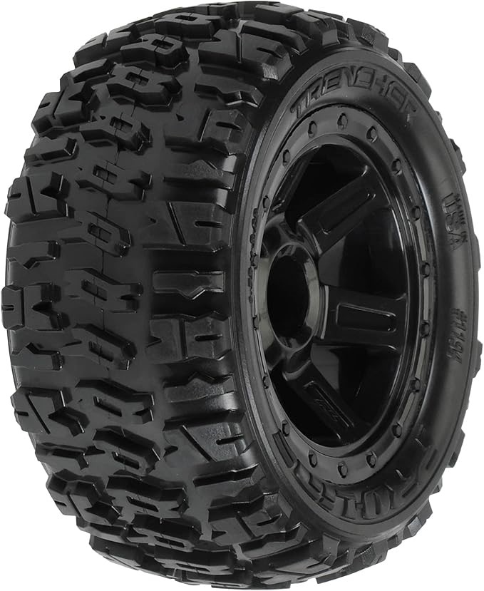 Proline Trencher 2.2" M2 (Medium) All Terrain Tires Mounted for 1:16 E-REVO