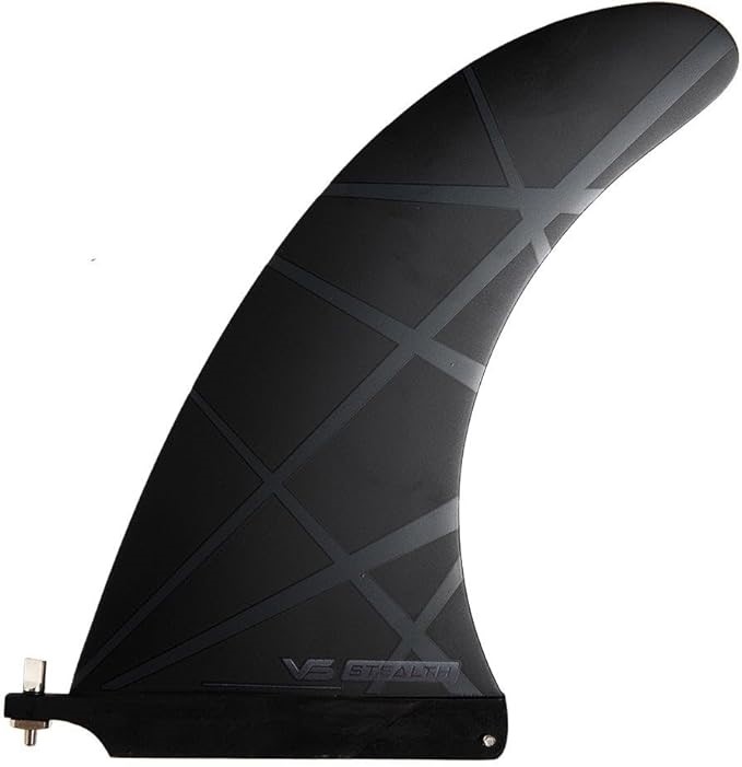 VS STEALTH Single Fin, Black, 9 Inch Size